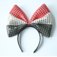 European and American jewelry oversized sequined bow headband fabric Halloween Christmas flag headdress hairpin