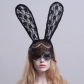 Halloween decoration European and American lace headband, rabbit ear hair accessories, headband, headwear, party photography accessories
