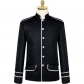 Men's Steampunk Jacket Gothic Military Uniform Blazer Victorian Jacket