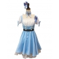 Cosplay princess dress loli maid costume super cute blue maid costume anime costume cute suit