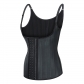 Glossy 25 steel-bone plastic top with small shoulder straps, rubber corset, waist shaping, breast support, rubber body shaping vest