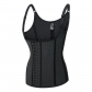 Glossy 25 steel-bone plastic top with small shoulder straps, rubber corset, waist shaping, breast support, rubber body shaping vest