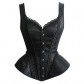 Shoulder Strap Corset Lace Edge Bone Shaped Blouse European and American Court Corset Stage Show Sexy Nightclub