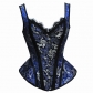 Shoulder Strap Corset Lace Edge Bone Shaped Blouse European and American Court Corset Stage Show Sexy Nightclub