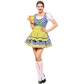 Blue-green German traditional Oktoberfest event costumes, high-quality Munich beer costumes, stage performance costumes, costumes