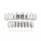 European and American Upper 8 Lower 8 Glossy Hip Hop Braces Grills Male and Female Same Style Halloween Dentures