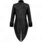 Halloween new European and American men's medieval retro clothing mid-length punk retro tuxedo men