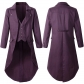 2022 new men's gothic tuxedo jacket retro long tuxedo show dress