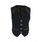 2022 new men's gentleman style four button design solid color vest casual slim leather vest