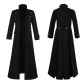 Men's Steampunk Retro Jacket Gothic Victorian Frog Coat Uniform Halloween Costume