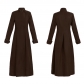 Halloween godfather priest cos clothing Christian priest role-playing solid color cosplay costumes