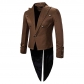 New short tuxedo steampunk style men's jacket stage performance clothing