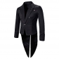 New short tuxedo steampunk style men's jacket stage performance clothing