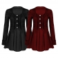 New European and American medieval retro ladies short lace-up jacket Halloween stage gothic women's clothing