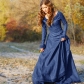 European and American popular women's clothing 2022 medieval retro dress women's long-sleeved costumes
