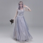 2022 New Women's Halloween Costume Ghost Bride Dress Horror Queen Cosplay Dress Cemetery Girl Ghost Dress