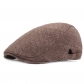 Men's Beret Herringbone Cap Autumn and Winter Forward Cap