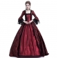 2022 Lace Stitching Big Bell Sleeve Medieval Dress Palace Retro Dress