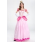 2022 new mario peach princess pink princess stage dress pink party queen dress