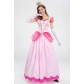 2022 new mario peach princess pink princess stage dress pink party queen dress