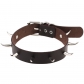 European and American jewelry nightclub queen punk style spike rivet leather collar female neckband collarbone necklace