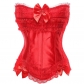 Satin Shapewear Court Lace Lace Pleated Classic European and American Ladies Corset