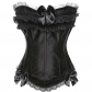 Satin Shapewear Court Lace Lace Pleated Classic European and American Ladies Corset