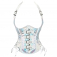 2022 New Shapewear Shoulder Straps Hanging Neck PU Imitation Leather Waist Vest Corset Waist Body Shaper