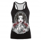 2022 New Halloween Digital Printing I-shaped Vest Women's Variety of Tops and Vests