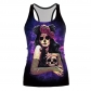 2022 New Halloween Digital Printing I-shaped Vest Women's Variety of Tops and Vests