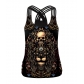 2022 Halloween European and American costumes cross-border 3D horror skull digital printing vest