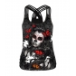 2022 Halloween European and American costumes cross-border 3D horror skull digital printing vest