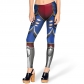 2022 European and American women's summer new tight leggings graphic personality digital printing pencil pants yoga pants women