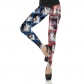2022 European and American women's summer new tight leggings graphic personality digital printing pencil pants yoga pants women