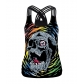 2022 Halloween European and American costumes cross-border 3D horror skull digital printing vest