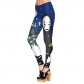 2022 European and American women's summer new tight leggings graphic personality digital printing pencil pants yoga pants women