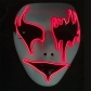 LED luminous mask ghost head mask horror halloween luminous fluorescent mask party party dance mask