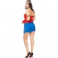 M-XXL Halloween Wonder Woman Costume Adult Female Captain Revenge Cosplay Alliance Performance Costume