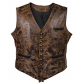 European and American V-neck suede single-breasted jacket vest vest