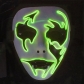 Luminous mask vibrato led slit mouth fork eyes horror scary death cover face luminous mask