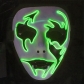 Luminous mask vibrato led slit mouth fork eyes horror scary death cover face luminous mask