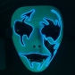 Luminous mask vibrato led slit mouth fork eyes horror scary death cover face luminous mask