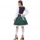 Dark green skirt purple parent-child Bavarian traditional costume Oktoberfest performance costume three-piece promotional costume