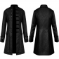 European and American explosions men's medieval clothing jacket jacket windbreaker long retro stand collar