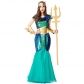 Mermaid Costume Cosplay Halloween Costume Green Symphony Mermaid Queen Poseidon Cosplay Dress