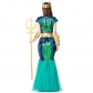 Mermaid Costume Cosplay Halloween Costume Green Symphony Mermaid Queen Poseidon Cosplay Dress