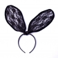 European and American nightclubs popular hair accessories bunny girl exaggerated variety black lace bunny ears headband headband