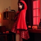 Halloween Little Red Riding Hood costume Gothic style nightclub queen costume fairy tale Little Red Riding Hood cosplay stage skirt