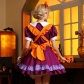 Halloween Purple Maid Costume Japanese Orange Bell Butterfly Festival Maid Short Skirt Otaku Live Performance Costume