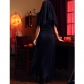 Halloween Horror Nun Reverse Cross Irregular Edge Elastic Dress Zombie Demon Cosplay Costume